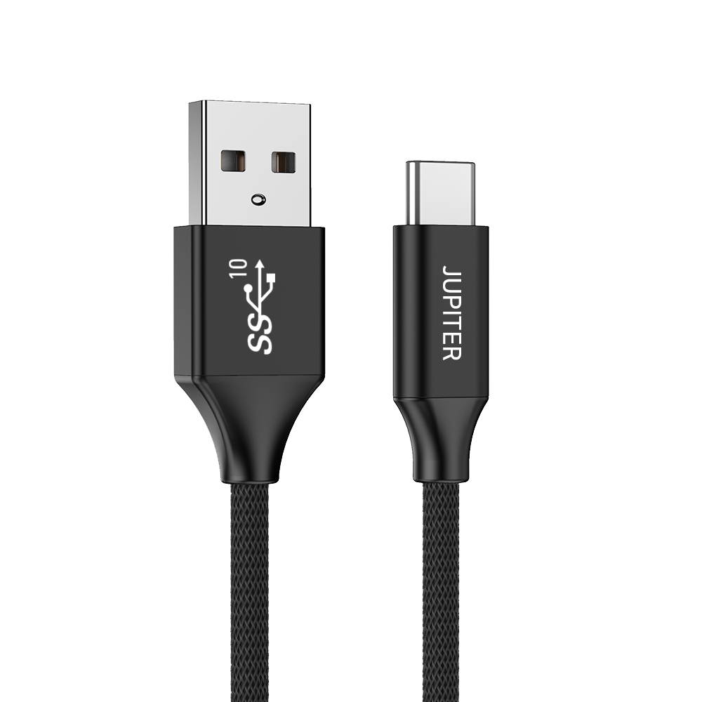 C타입 케이블 USB3.2 10기가 A TO C 고속충전 안드로이드 오토 블랙, 1개, 0.25m - 상품 이미지