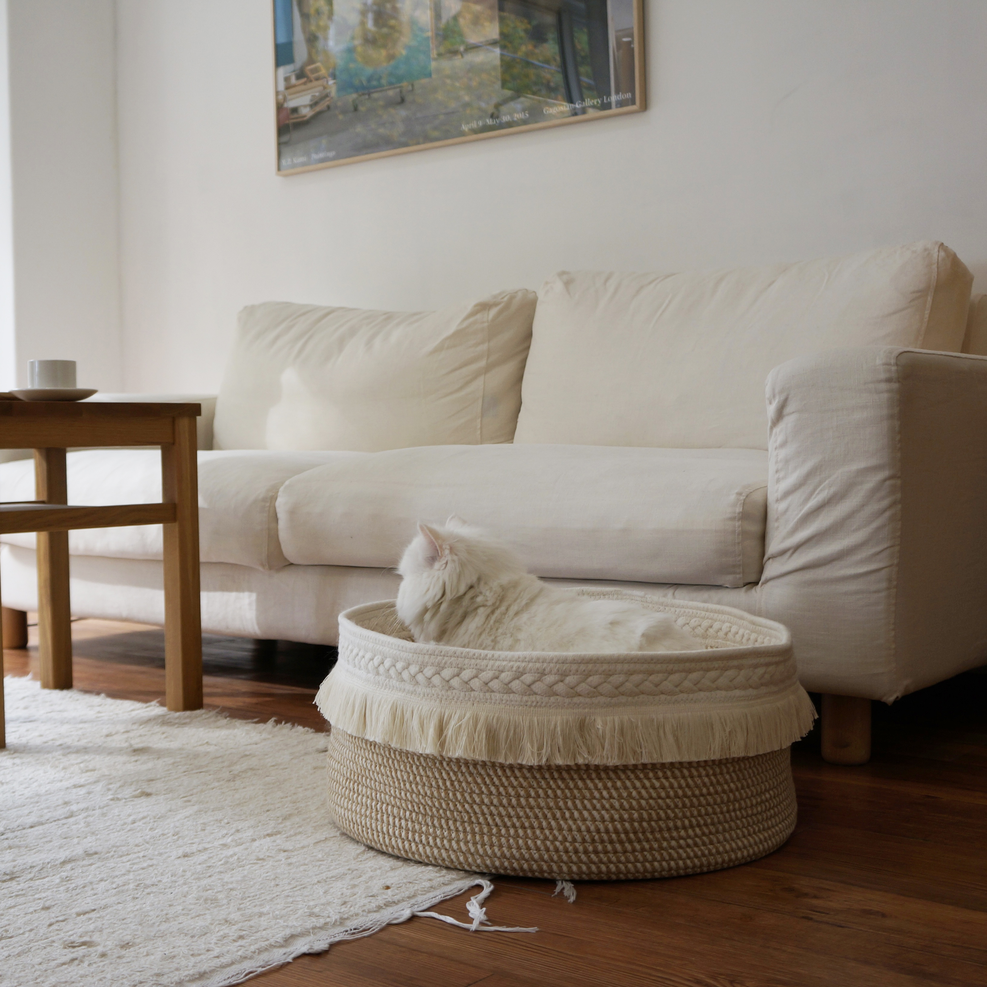 고양이 숨숨집 강아지 집 바구니 방석 포함