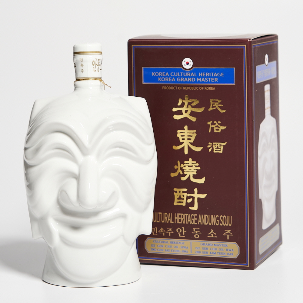 조옥화 안동소주 민속주 양반탈 45도 600ml 김연박 2대 명인 (케이스,쇼핑백) - 메인 이미지