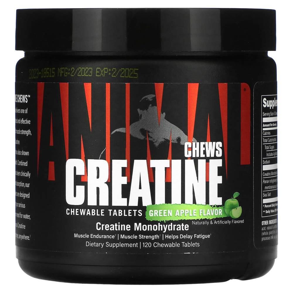 애니멀 크레아틴 Chews 그린애플 Creatine 츄러블 120정 - 상품 이미지