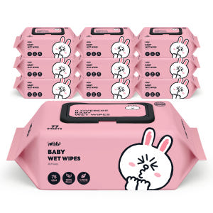 아이러브베베 라인프렌즈 브라운 생분해원단 77매 75g 10팩 캡형 아기... 육아맘 솔직 후기 | 실사용 리뷰 - 상품 이미지 2