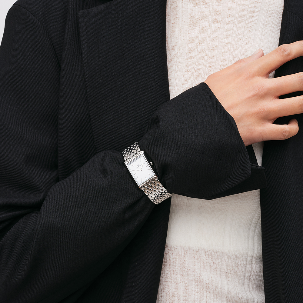 다니엘 웰링턴 BOUND 9-LINK 실버 클래식 메탈패션시계