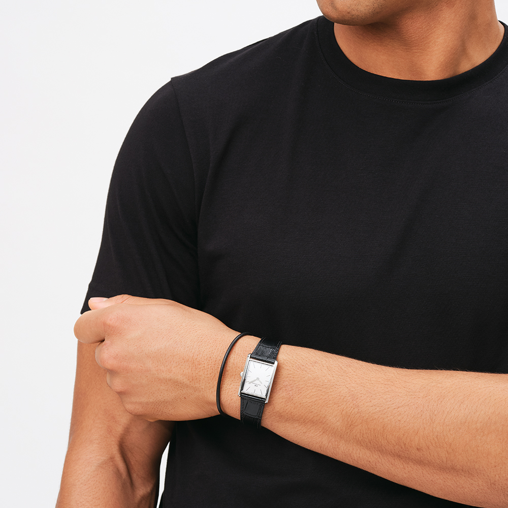 다니엘 웰링턴 BOUND BLACK CROCODILE 2컬러 남녀 공용 가죽패션시계