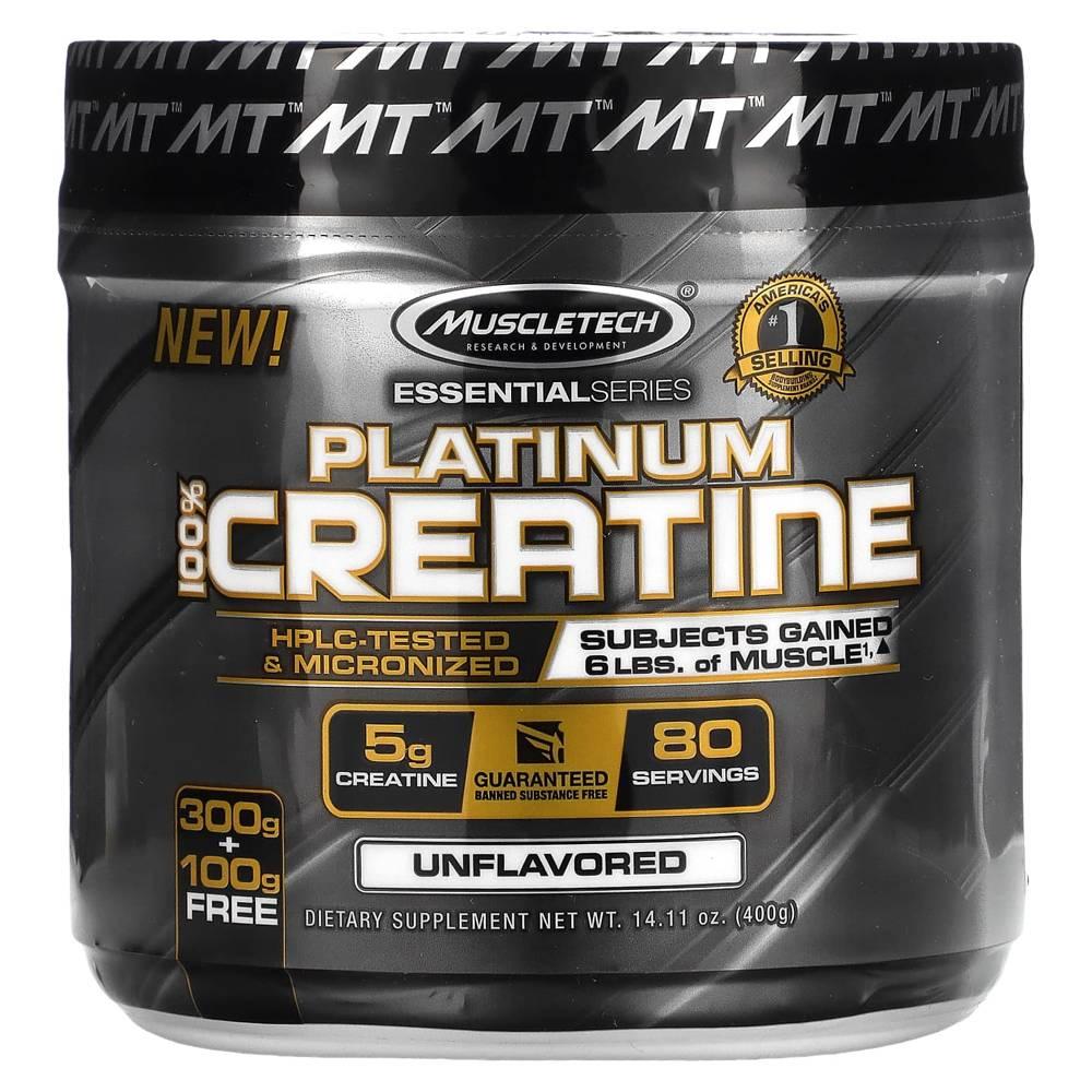 머슬테크 플레티늄 크레아틴 모노하이드레이트 파우더 분말 Creatine 400g - 상품 이미지