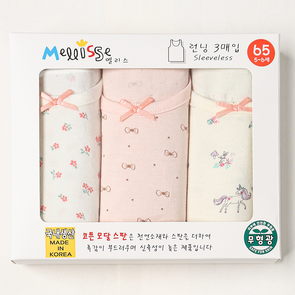 여아속옷 Box 프리티 아동 주니어 팬티 삼각 런닝 사각 드로즈 - 상세 이미지 3