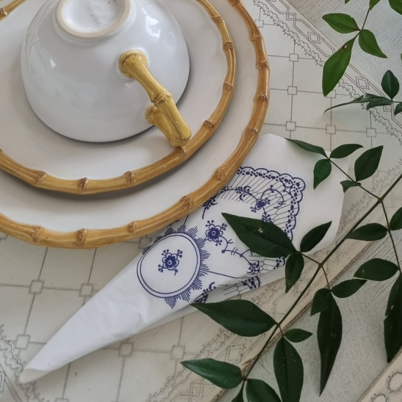 덴마크 로얄 블루플루티드 장식 냅킨 royal napkins denmark - 상세 이미지 4