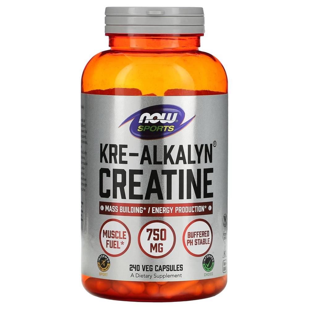 나우 크레 알카린 크레아틴 750mg 캡슐 Creatine 240정 - 상품 이미지
