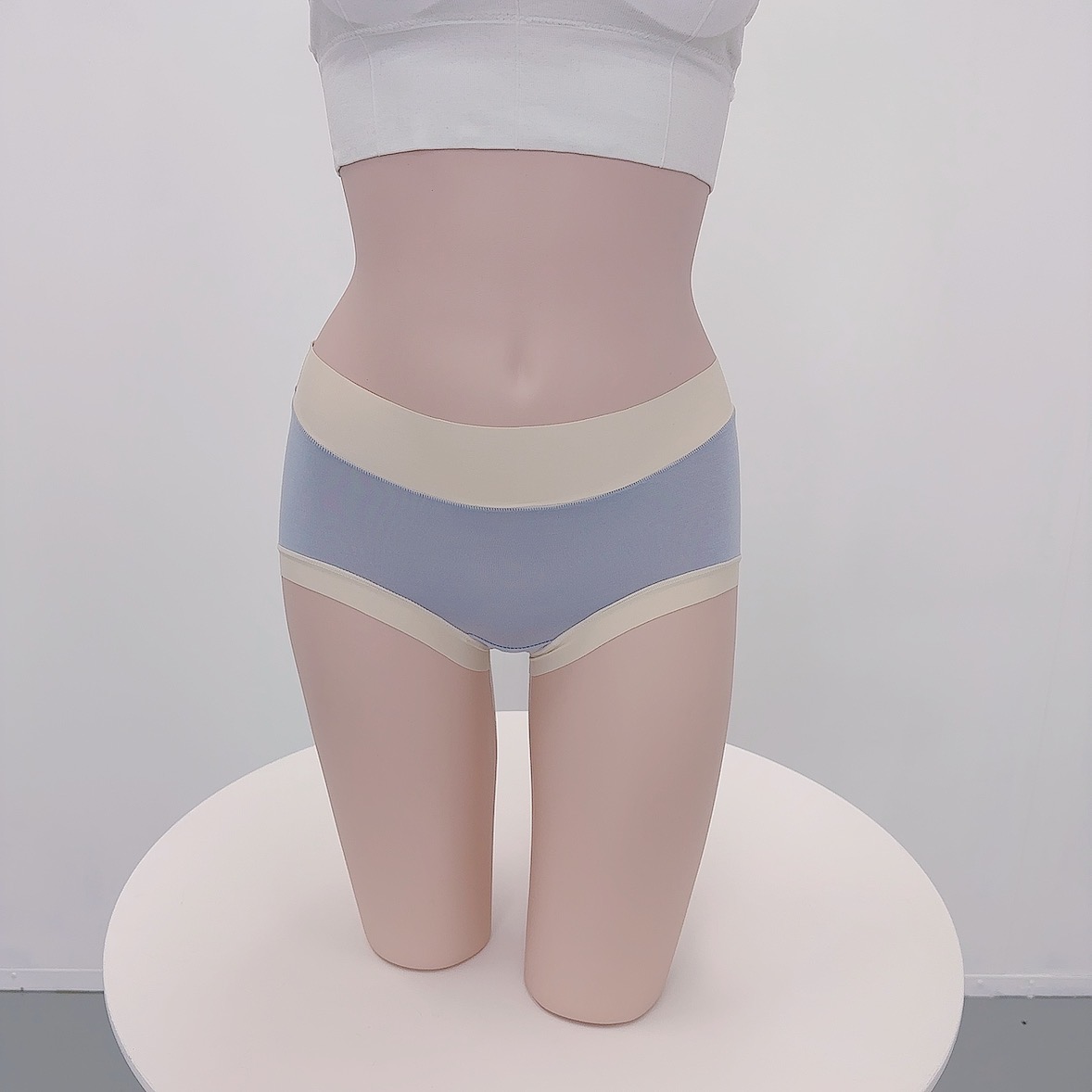 여성팬티 여자팬티 심리스 하이웨스트 모달 텐셀 빅사이즈 인견 햄라인 면 팬티 - 상세 이미지 3