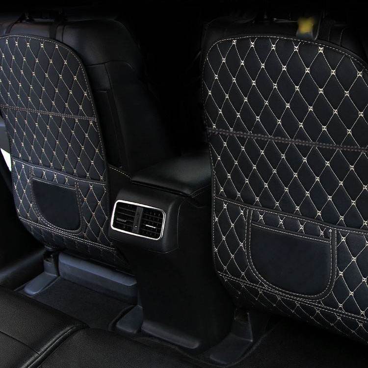 자동차 차량용 킥매트 시트백커버 뒷자석 제네시스 벤츠 BMW 보호매트 킥커버