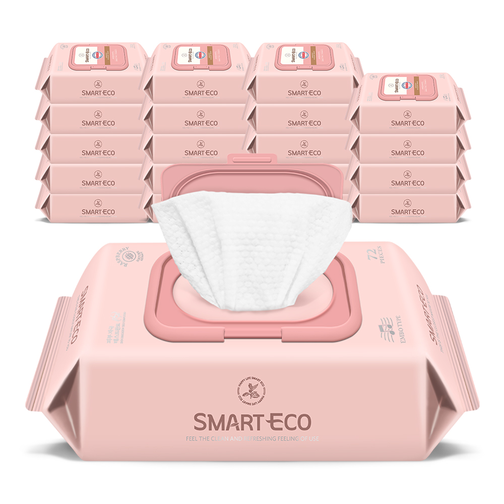 스마트에코 안단테 62g 캡형 아기물티슈 72매, 20개