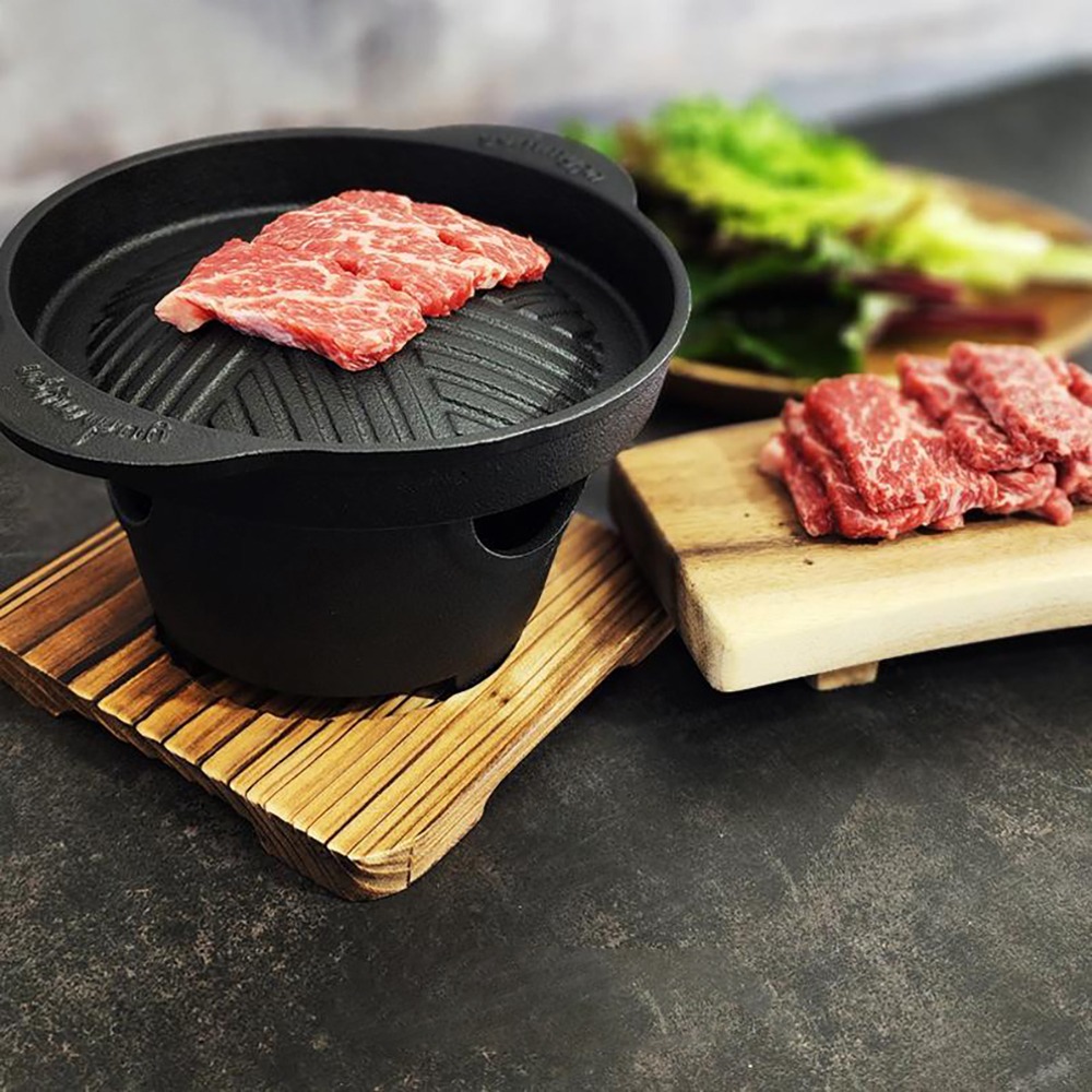 여미온 무쇠 미니 화로 그릴 세트