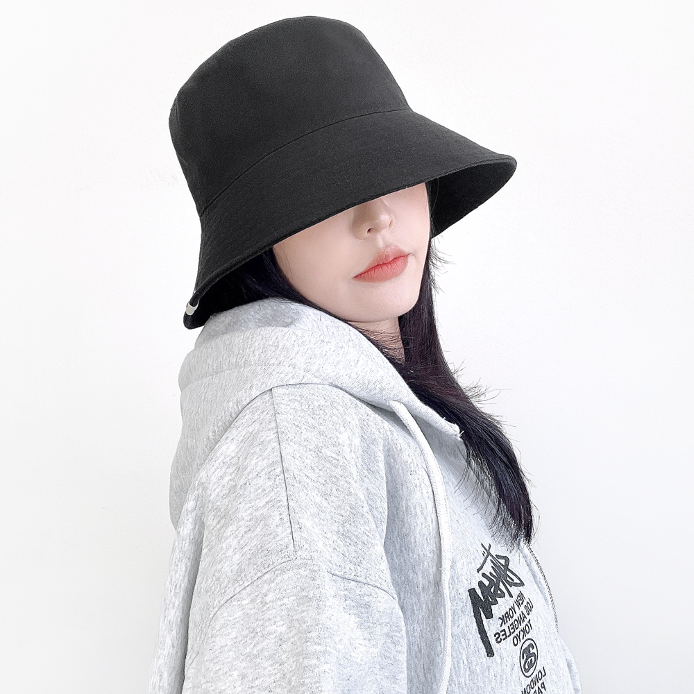 포인 오버핏 남자 여자 챙넓은 봄 벙거지 모자 여성 버킷햇