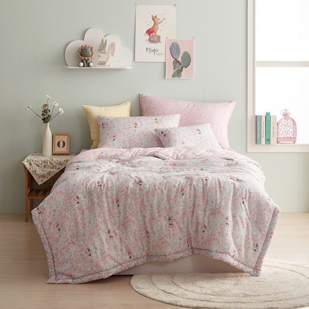 레노마홈 디즈니 미니꽃 모달 미니마우스 먼지없는 모달100 어린이 이불