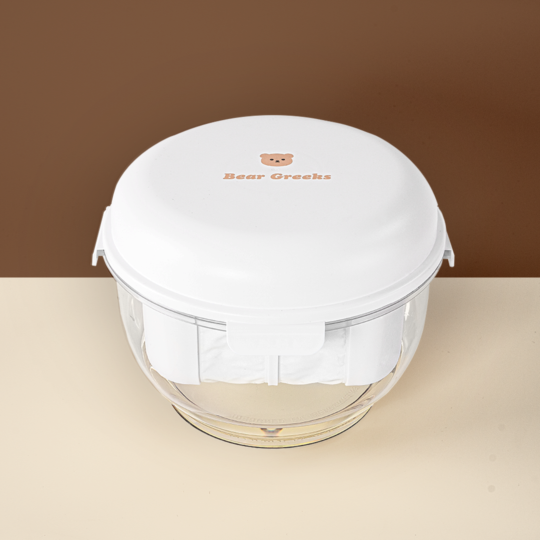 베어그릭스 대용량 유청분리기 꾸덕메이커 2.4L 그릭요거트만들기 메이커