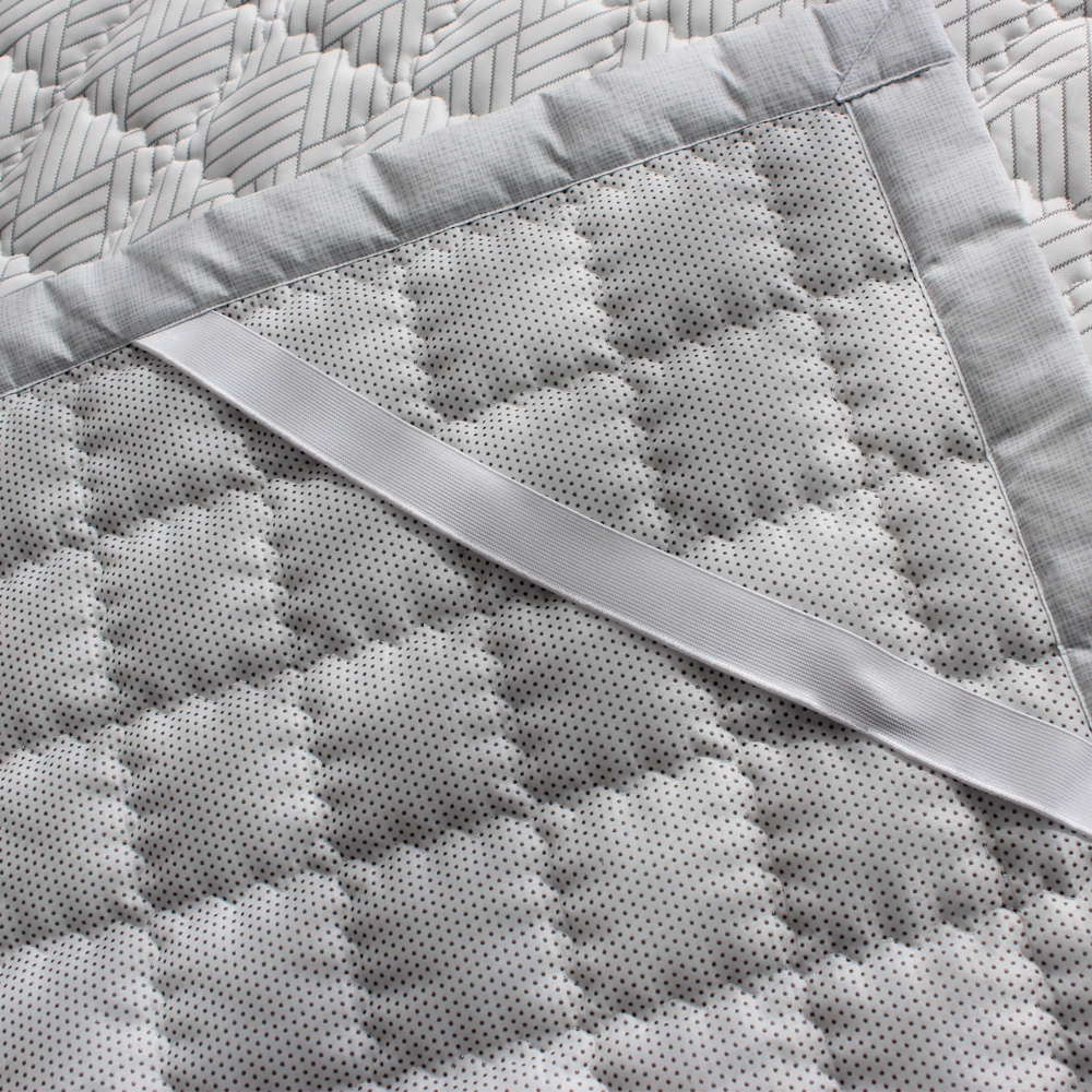 듀라론 냉감 여름 패드 침대 매트리스 누빔 패드 고정 밴드 미끄럼 방지 SS