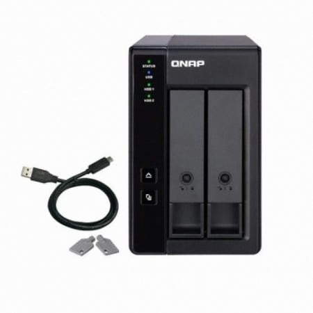 큐냅 QNAP TR-002 DAS NAS 2베이 외장스토리지 정품 (하드미포함)