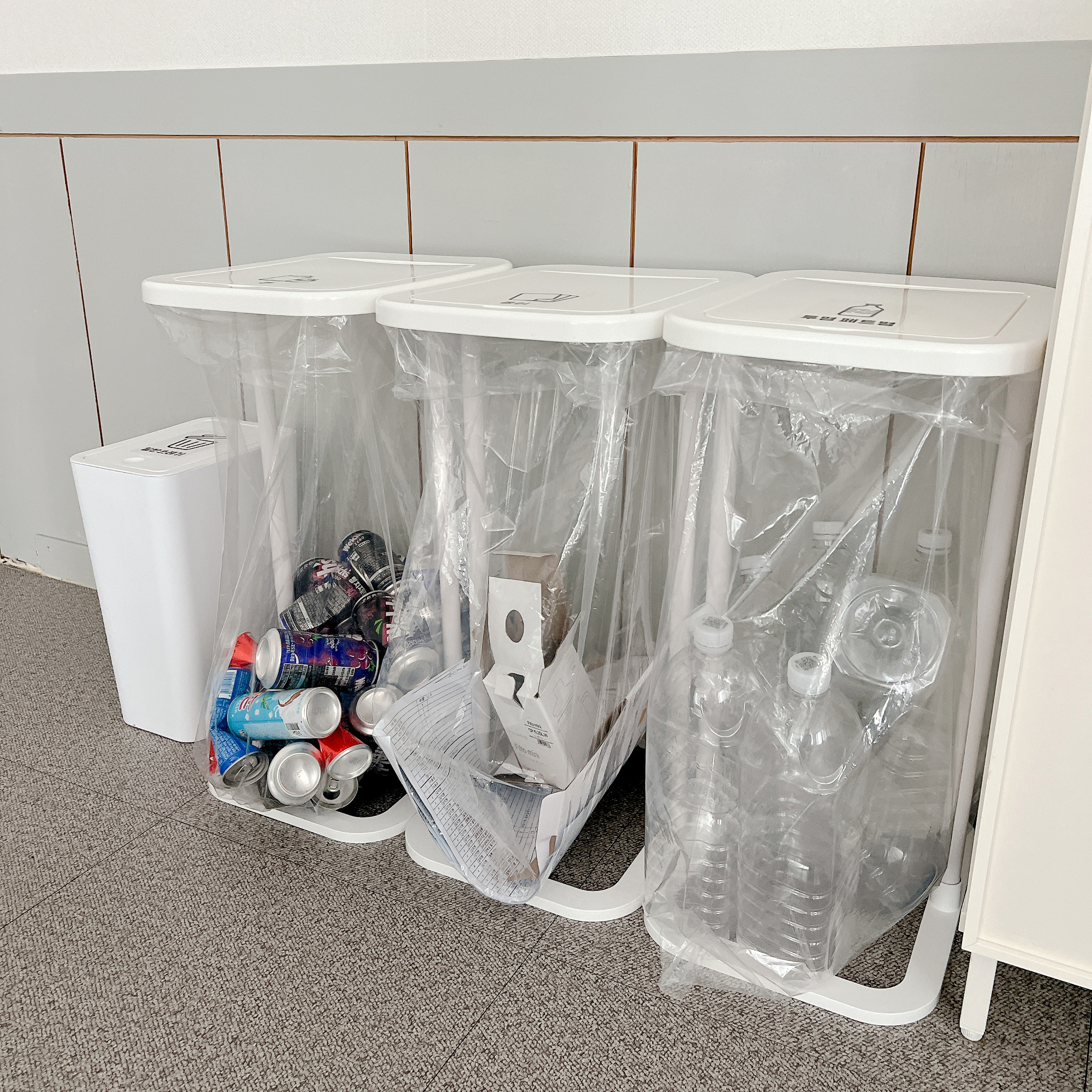 리싸이클 비닐봉투(10p) 분리수거비닐 60L 재활용 쓰레기봉투 대용량