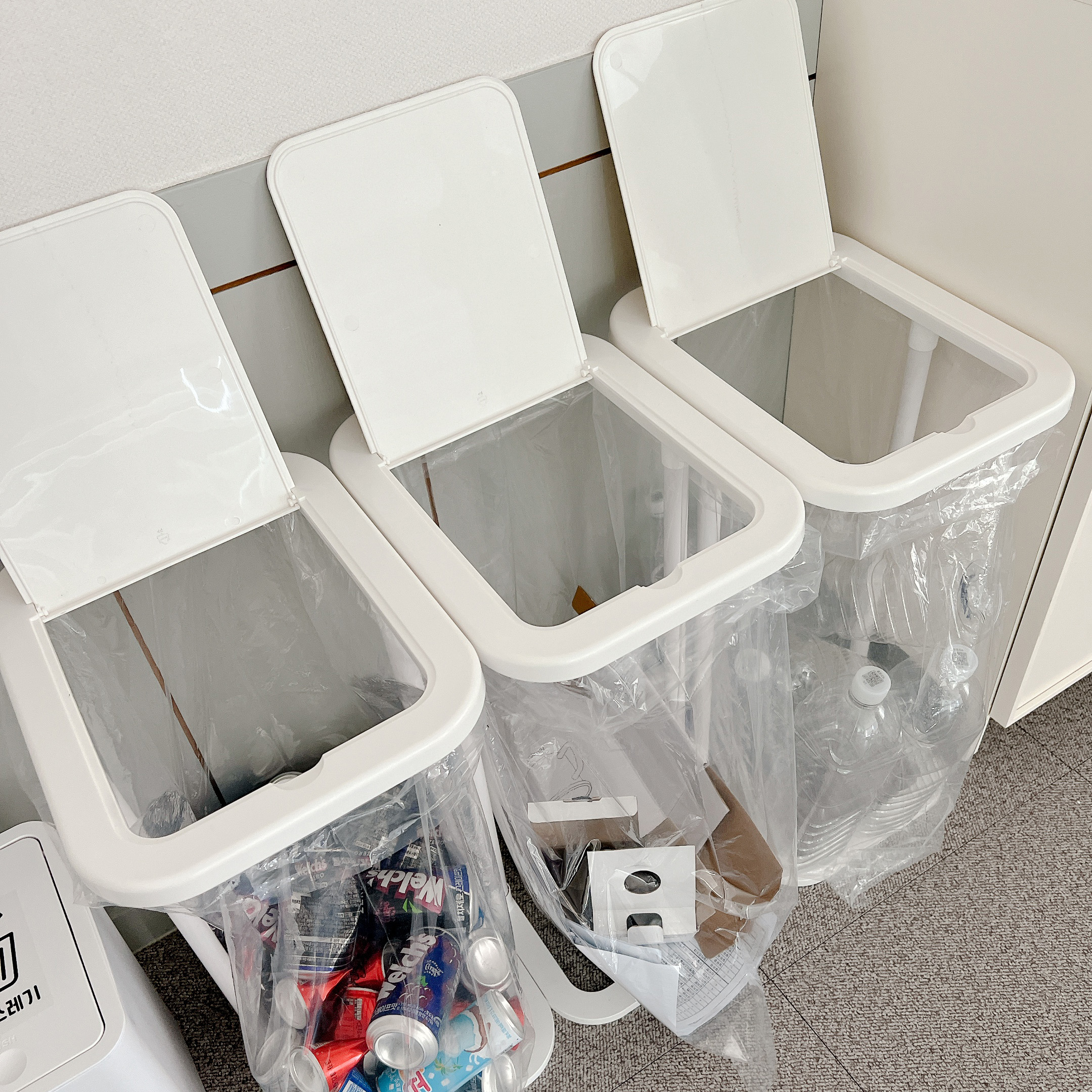 리싸이클 비닐봉투(10p) 분리수거비닐 60L 재활용 쓰레기봉투 대용량