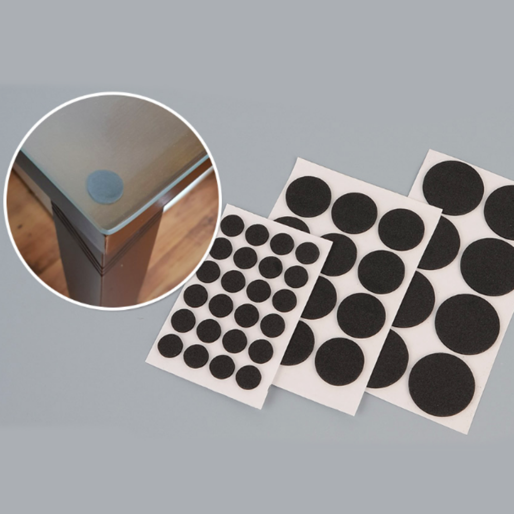 원형 식탁 유리 책상 미끄럼 방지 패드 논슬립 가구다리 부착 진동방지패드 1cm 24P