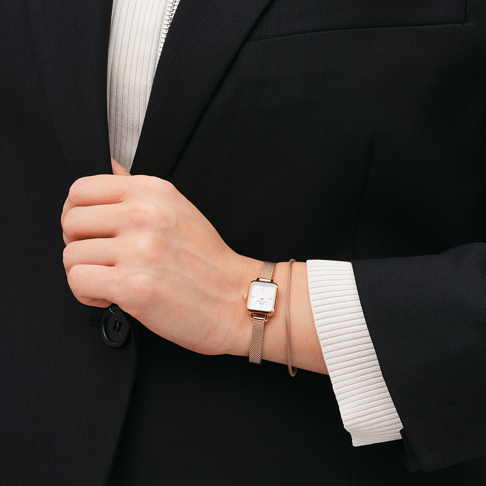 다니엘 웰링턴 QUADRO MINI MELROSE 사각다이얼 여자패션시계