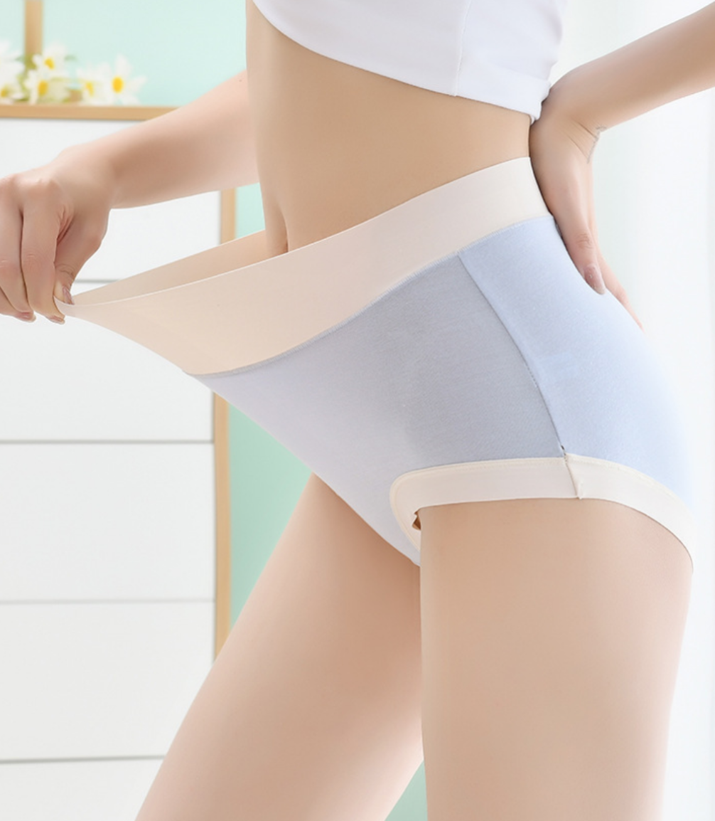 [5만장돌파!🚀3+1증정 가격장난X]데이 여성팬티 여자팬티 심리스 하이웨스트 모달 텐셀 빅사이즈 인견 햄라인 면 팬티 상세 이미지 25