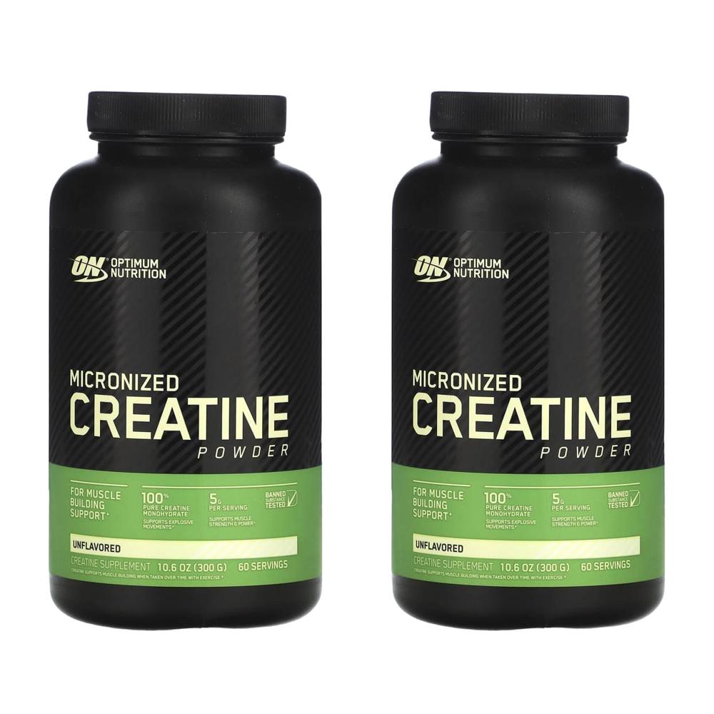 옵티멈 크레아틴 모노하이드레이트 파우더 분말 무향 Creatine 300g (2개) - 상품 이미지