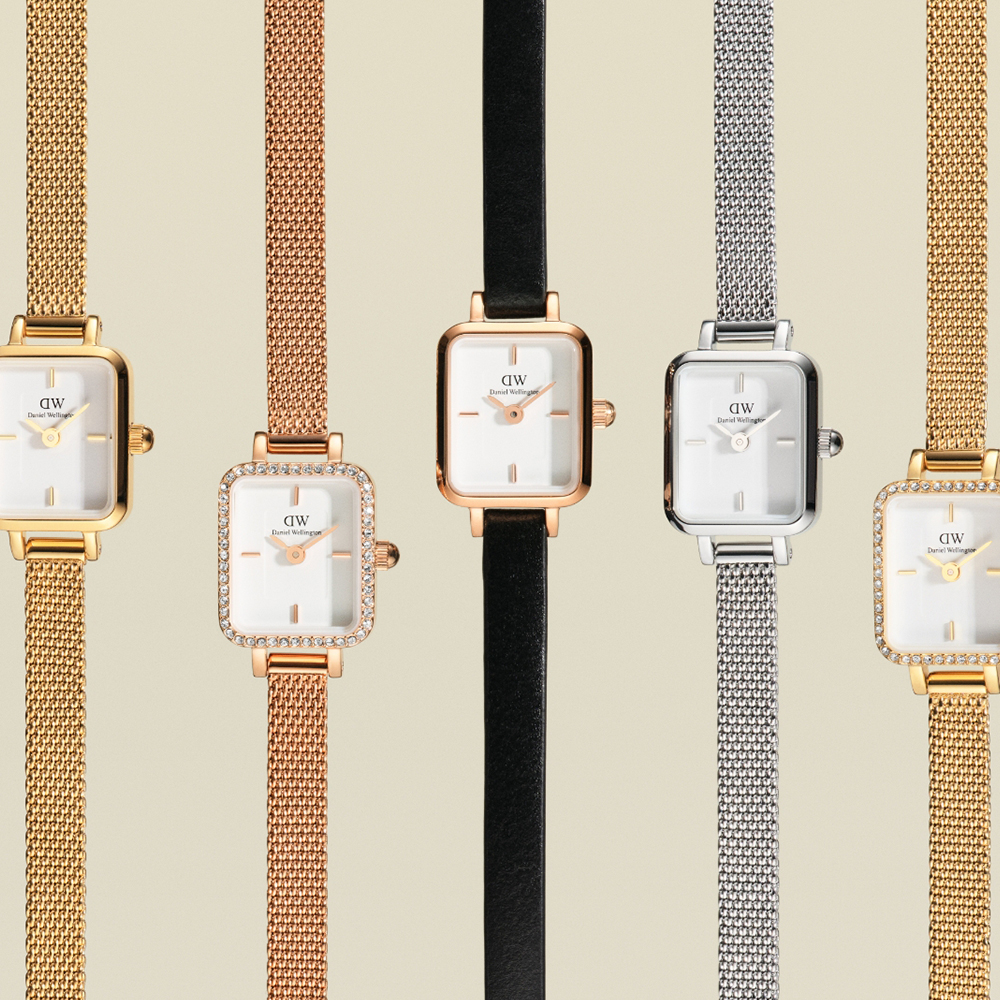 다니엘 웰링턴 QUADRO MINI MELROSE 사각다이얼 여자패션시계