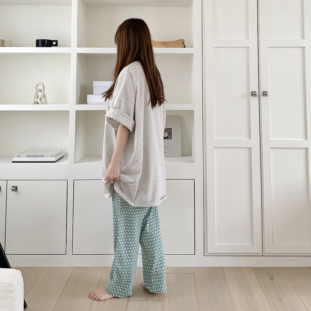 디즈니 굿밤 미키 티셔츠 국산 빅사이즈 오버핏 롱 루즈핏 커플 반팔티 상세 이미지 52
