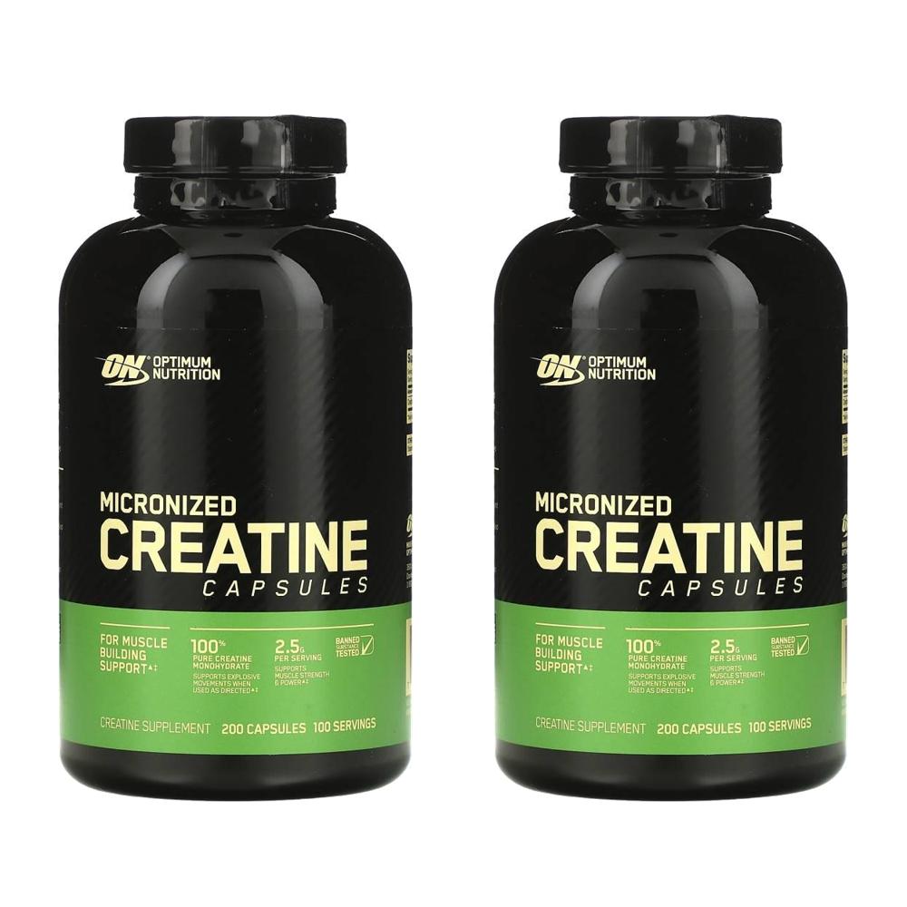 옵티멈 크레아틴 모노하이드레이트 캡슐 Creatine 200정 (2개) - 상품 이미지