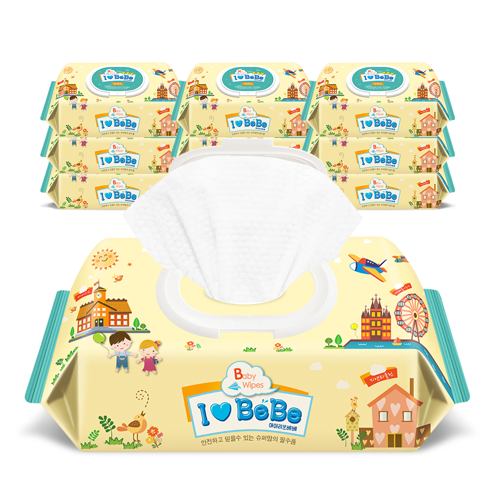 아이러브베베 아이보리 캡형 72매, 10개