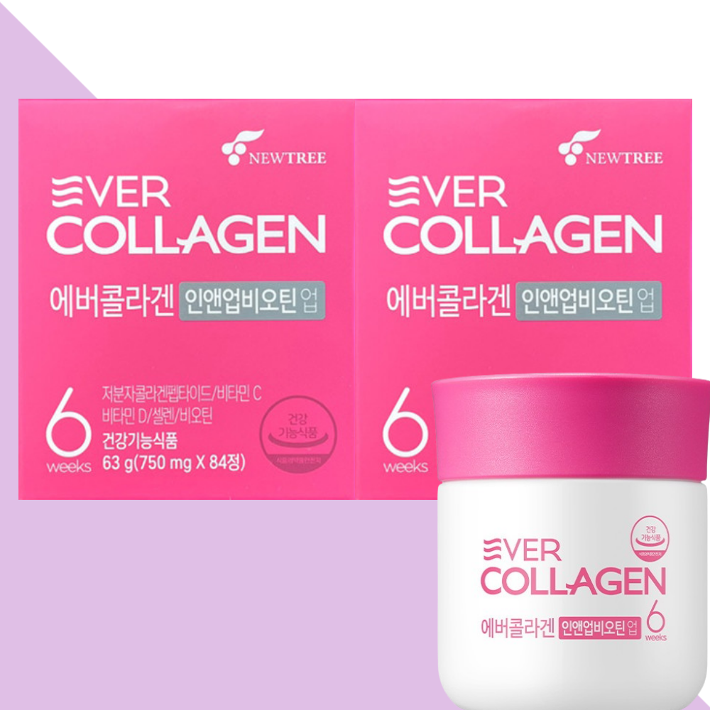 에버콜라겐 인앤업 비오틴업 뉴트리 84정X2개 - 메인 이미지
