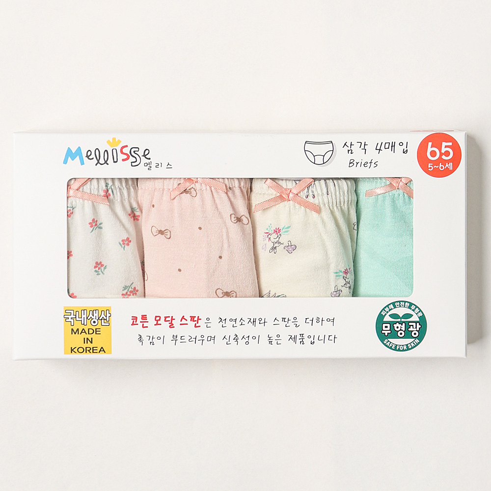 여아속옷 Box 프리티 아동 주니어 팬티 삼각 런닝 사각 드로즈 - 상세 이미지 2