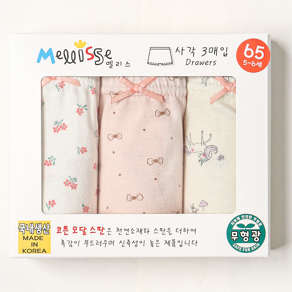 여아속옷 Box 프리티 아동 주니어 팬티 삼각 런닝 사각 드로즈 - 상세 이미지 4