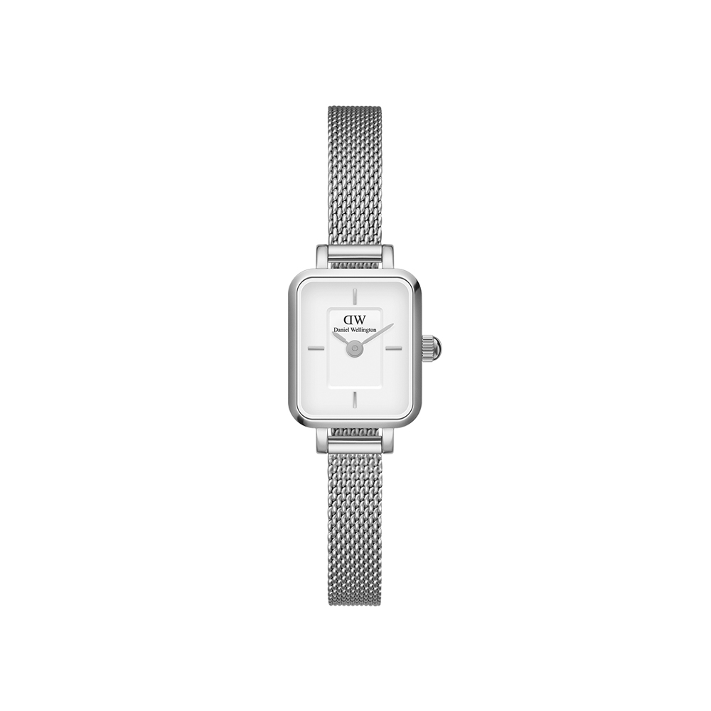 다니엘 웰링턴 QUADRO MINI STERLING 실버 밀레니즈 메시 여성시계 - 상품 이미지