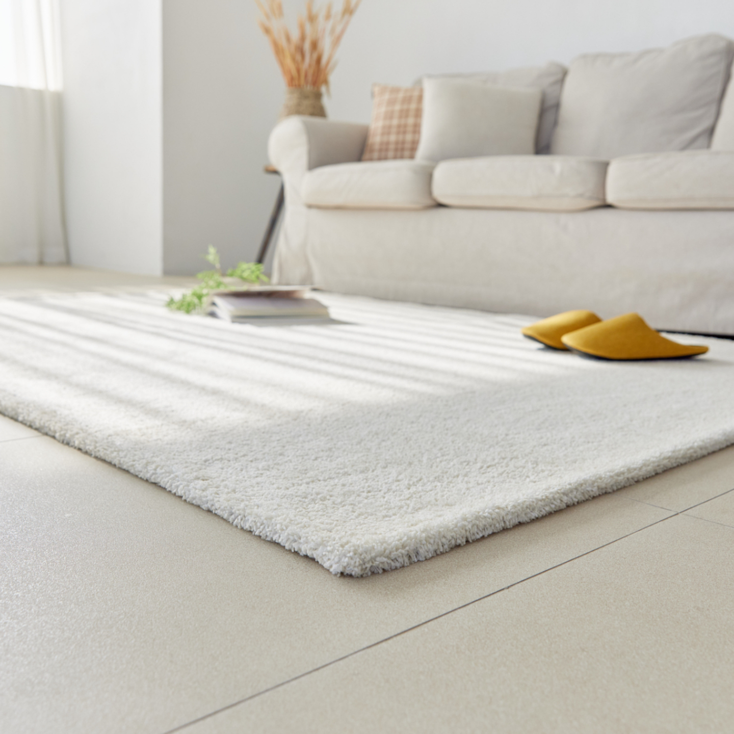 [노엘] 장모러그 도톰한 거실 카페트 150x200 주문제작 온감 러그