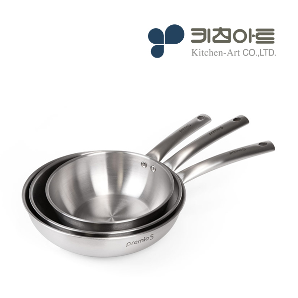 키친아트 프리미오S 인덕션 후라이팬 인덕션용 스텐 프라이팬 20cm - 상세 이미지 3