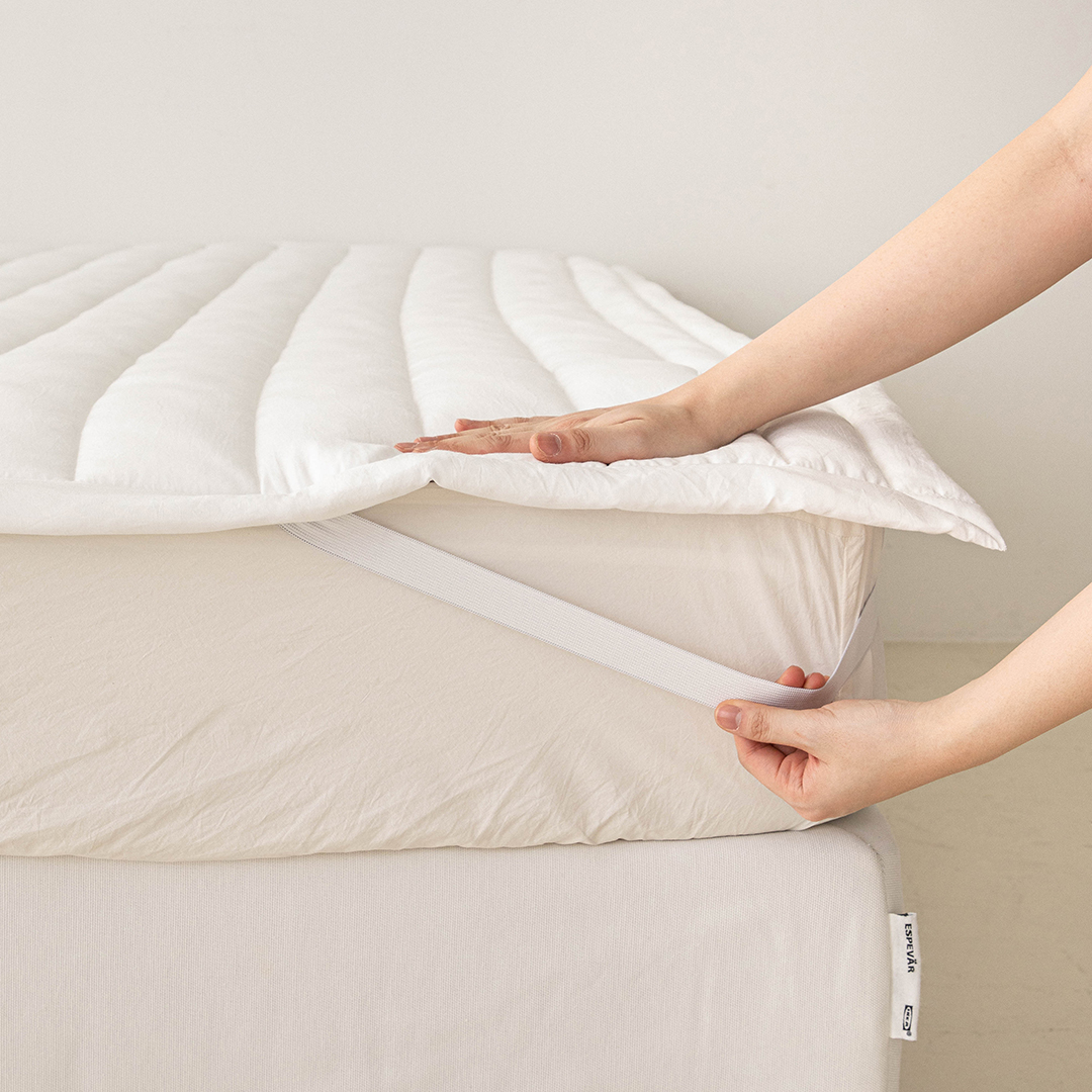 (건조기 가능)부드럽고 폭신한 모달 누빔패드 (뒷면 밴딩)