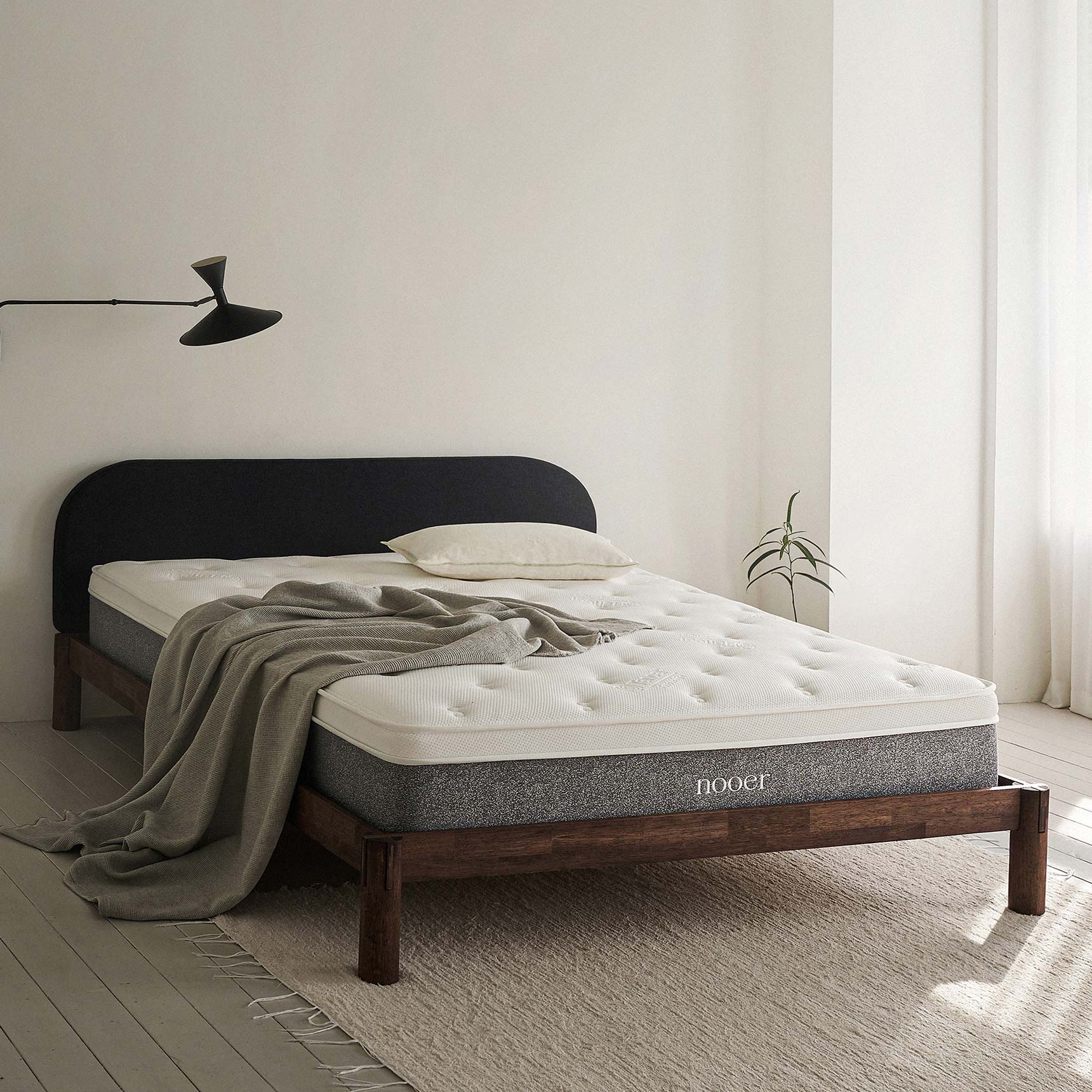 누어 탄탄히 하드 싱글 침대 매트리스 30cm S