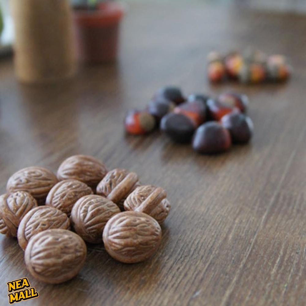 호두 밤 도토리 모양 데코 모형음식 장식미니어처