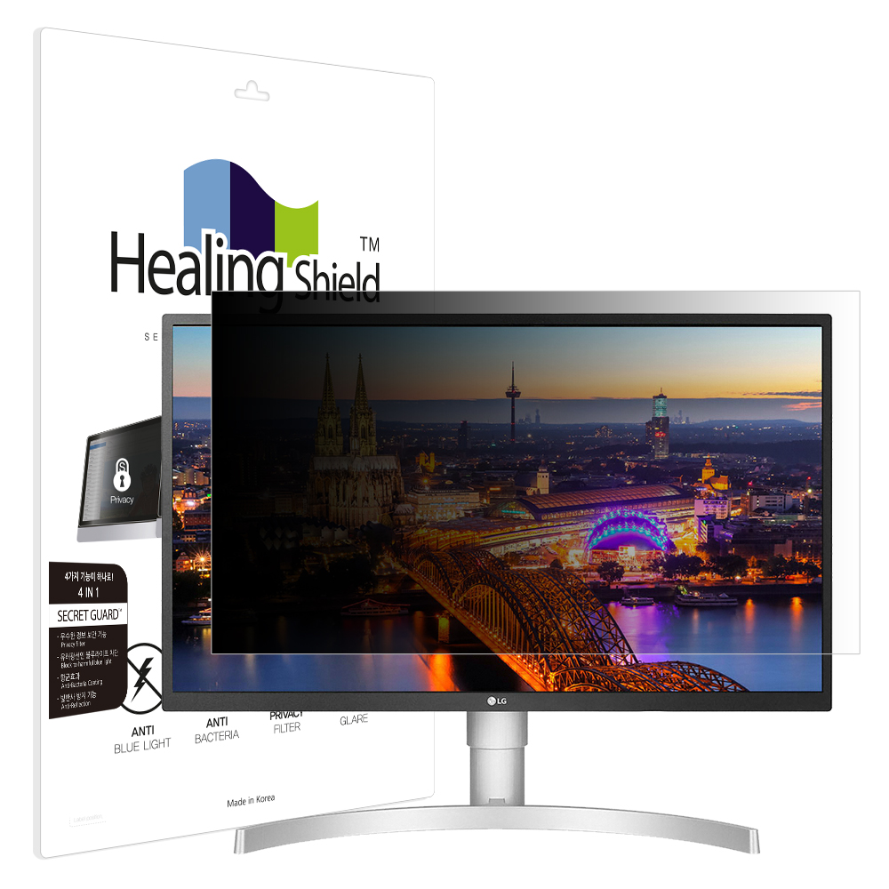 LG 울트라HD 27UL550 항균 보안필름 블루라이트차단 양면 정보보안기 - 상품 이미지