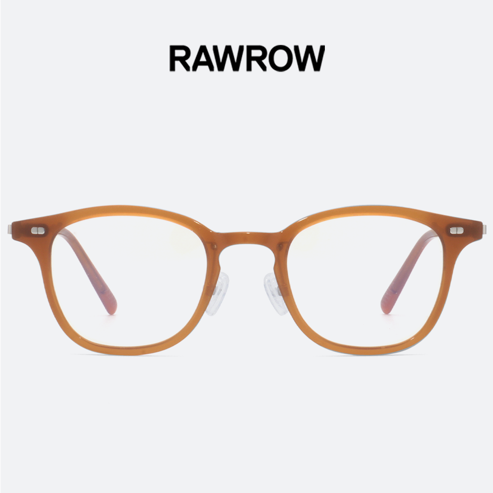 로우로우 안경 R EYE 484 BROWN 여자 남자 스퀘어 뿔테 - 상세 이미지 4