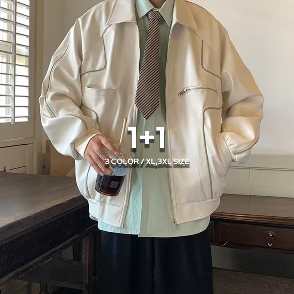 1+1 레이싱자켓 바이커자켓 - 상품 이미지