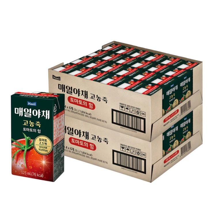 토마토즙효능 착즙주스 주스용 토마토 24팩 2Box - 상품 이미지