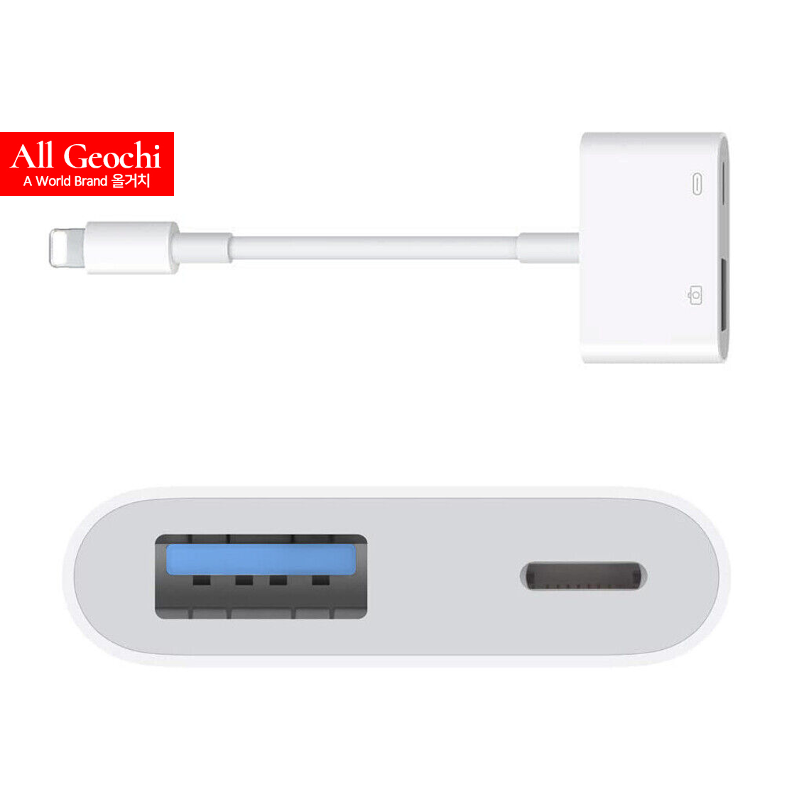 라이트닝 8핀 USB 3.0 연결 OTG 젠더 고속충전 멀티케이블 - 상세 이미지 3