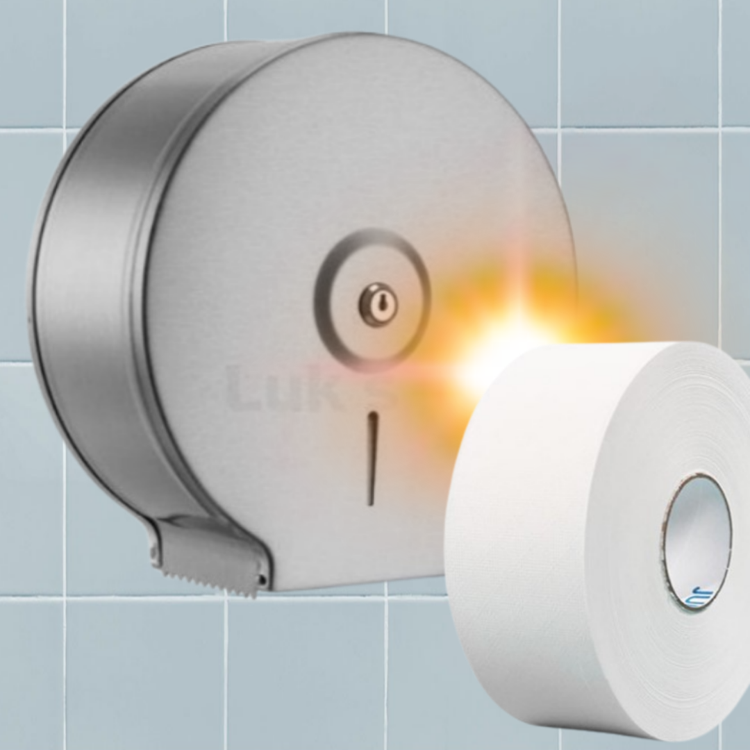 업소용휴지걸이 화장실 대형휴지걸이 점보 무광실버