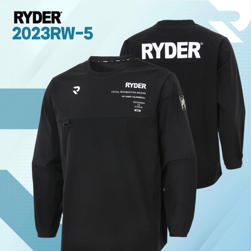 라이더 RYDER 2023RW-5 남여공용 배드민턴 맨투맨 바람막이 탁구 스쿼시 스포츠의류 - 상품 이미지