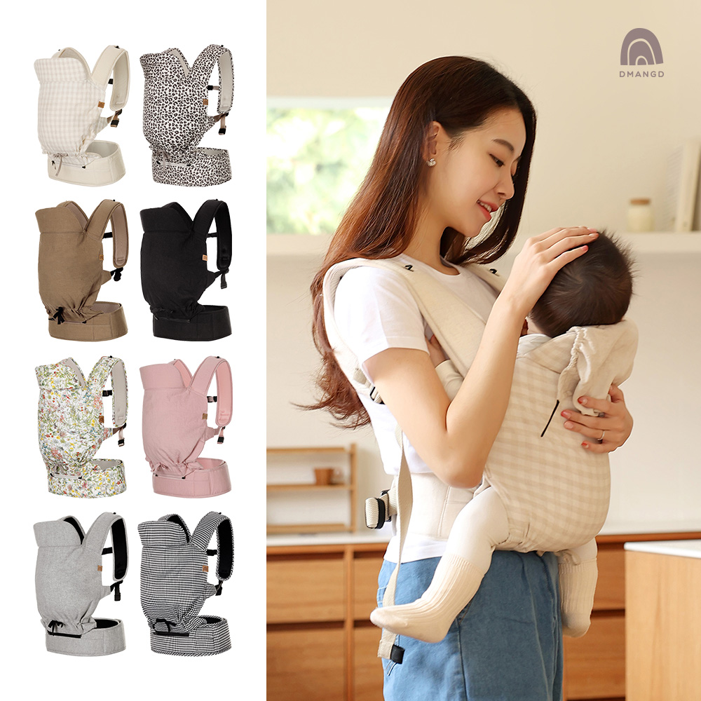 디망디 일리 신생아아기띠 (8color) 15kg까지 가벼운 편안한 꽃무늬 체크 명품 포대기