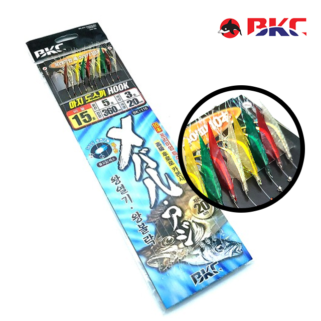 백경 열기 볼락 가자미 카드 채비 특수어피 외줄채비 10본 13호 BK-116