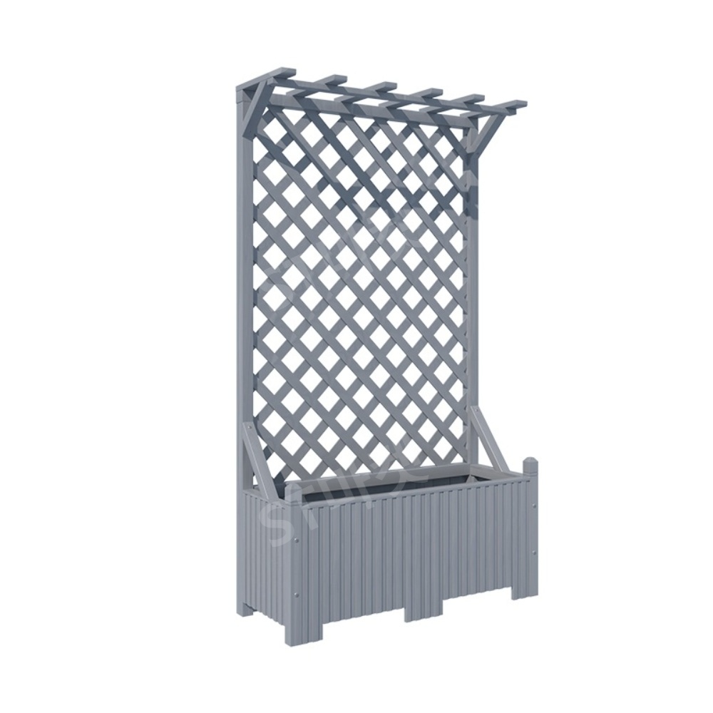 야외 정원 화분 걸이대 행잉플랜트 장식 등나무 덩쿨 랙 친환경 페인트 방부목 야외 파티션 - 상세 이미지 5