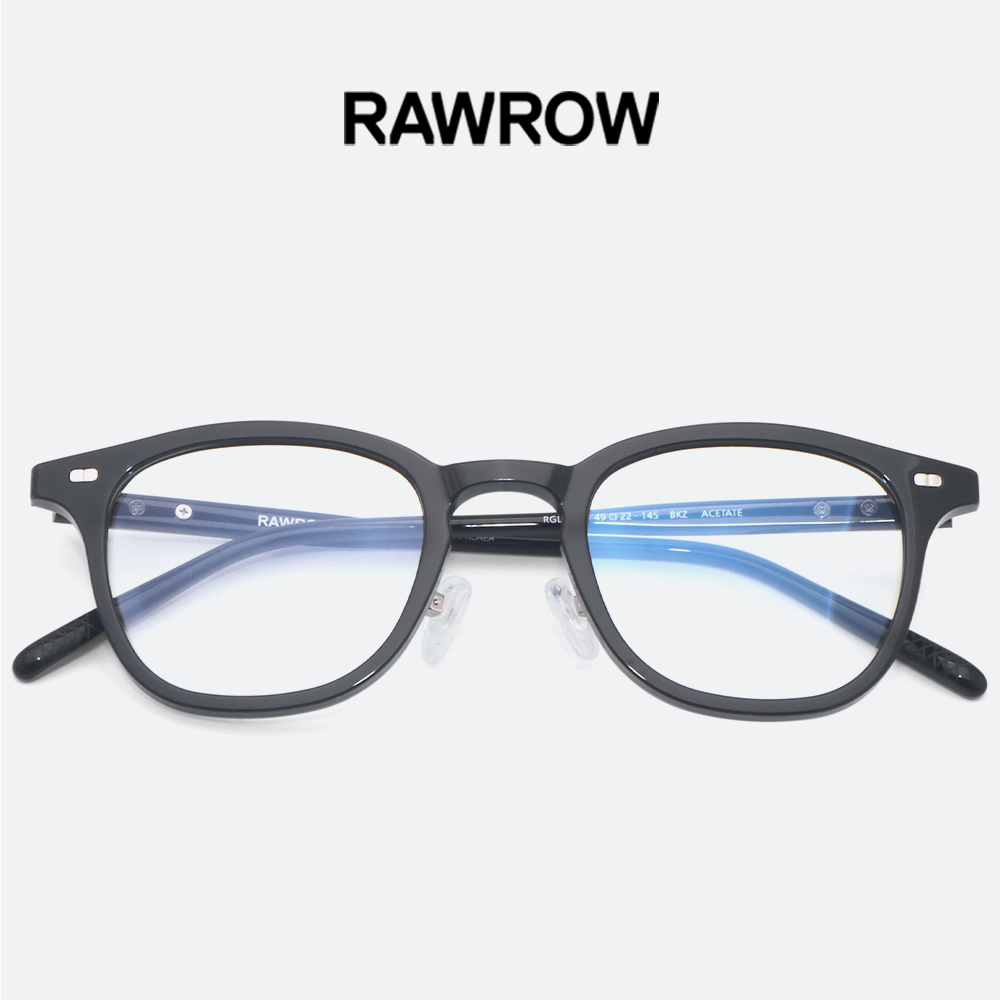 로우로우 안경 R EYE 484 BLACK 여자 남자 스퀘어 뿔테 이미지 7
